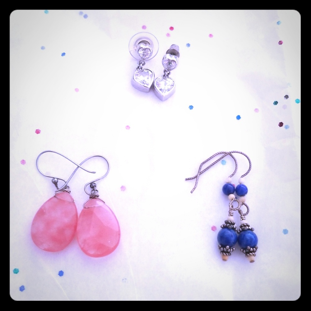 Set of various earrings